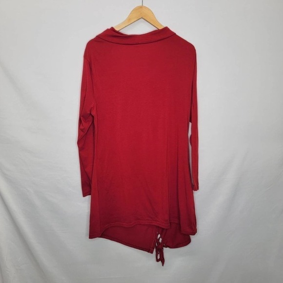 UNBRANDED Long sleeve Scoop layered neckline Button design detail  front fringe - Picture 11 of 11